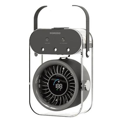 Porodo Lifestyle Chillo Aqua Portable Mist Fan with 500mL Large Water Tank - Black